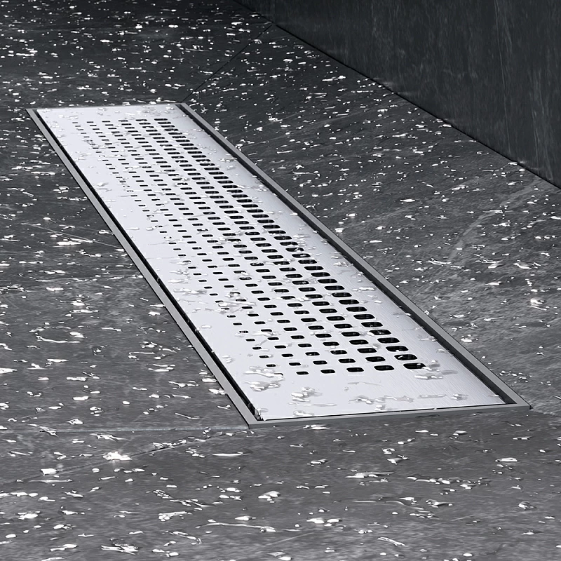 Душевой трап (лоток) 50 AM.PM PrimeFlow W02SC-P11-050-01SB комбинированный затвор со стальной матовой решеткой