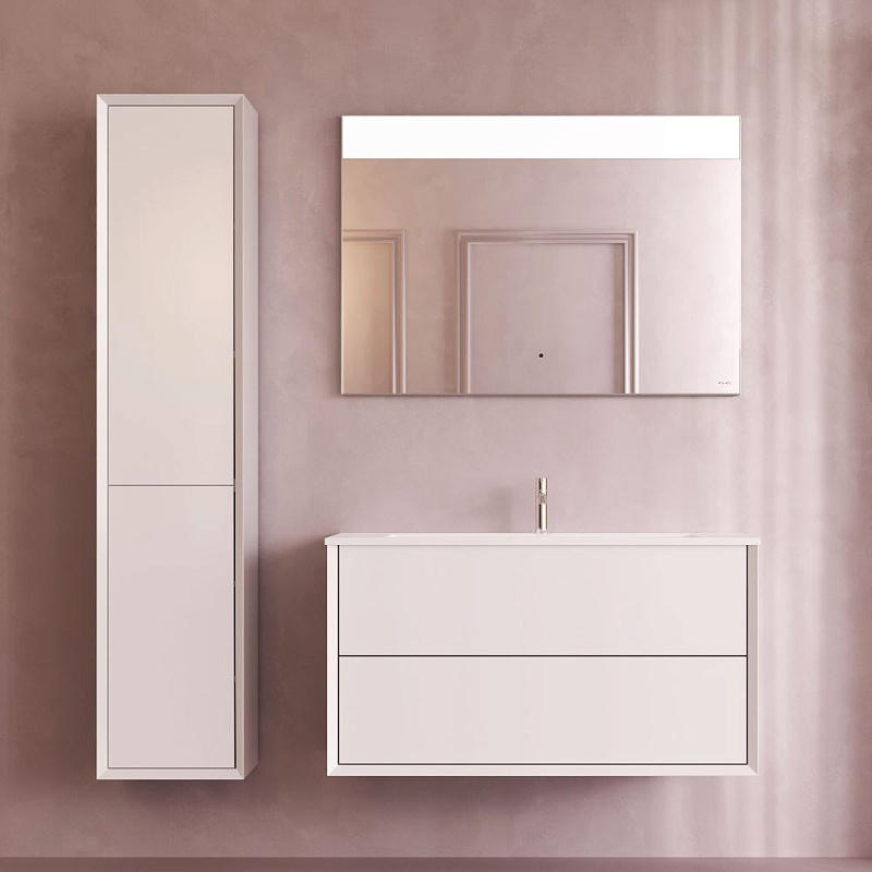 Тумба с раковиной 100 AM.PM Libre M60-FHX1002WM-WPC100SWM подвесная белая матовая