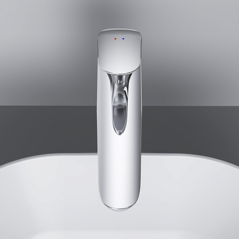 Смеситель для раковины (умывальника) AM.PM Like F8092200 высокий с донным клапаном, хром