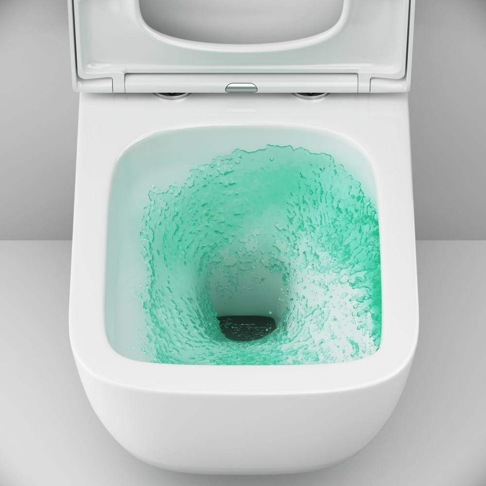 Унитаз подвесной Aquaspin с сиденьем микролифт Gem C901901SC, Белый