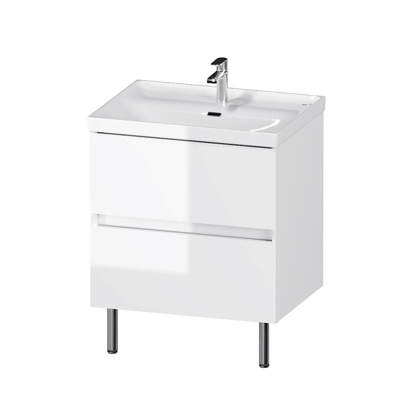 Тумба с раковиной 60 AM.PM Above M9X-FSX0602WG-WCC0600WG напольная, белая глянцевая