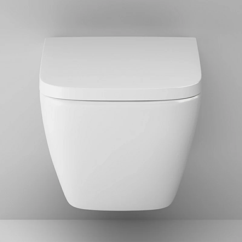 Унитаз подвесной AM.PM Gem C901701SC безободковый с сиденьем микролифт, белый