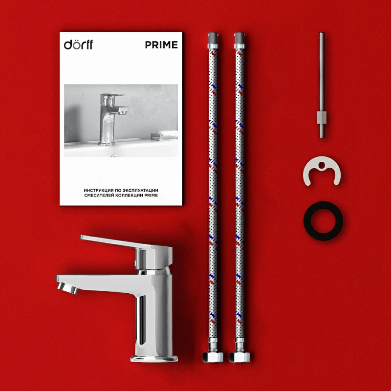 Смеситель для раковины (умывальника) Dorff Prime D4002100 хром