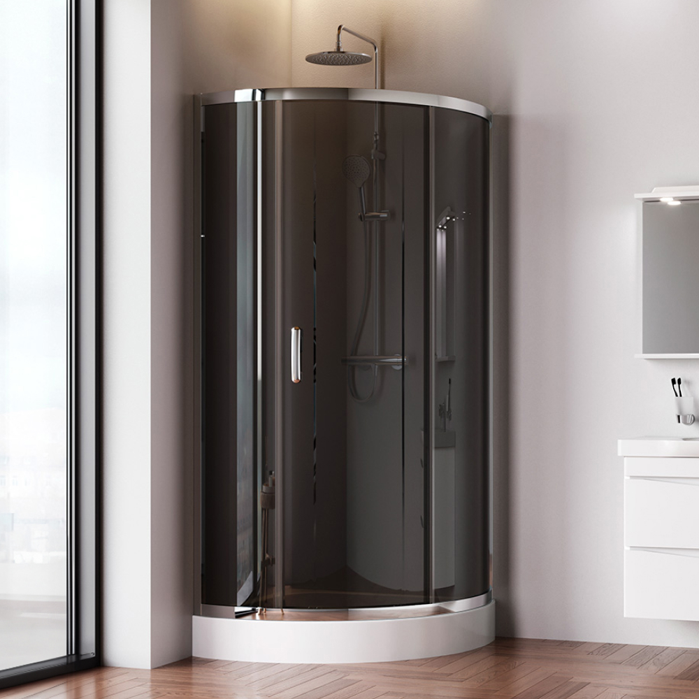 Душевое ограждение 90x90 см, без поддона Like W83G-315-090CG64, Хром, тонированное