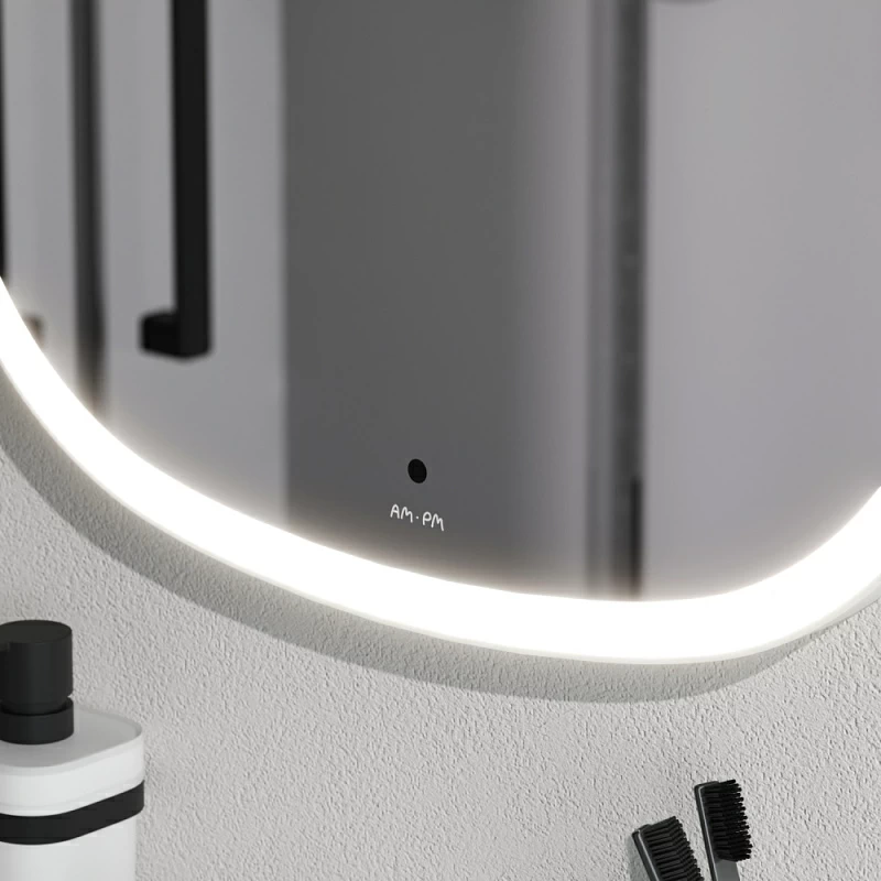 Зеркало с подсветкой в ванную закругленное 55 AM.PM Func M8FMOX0551WGH сенсорное