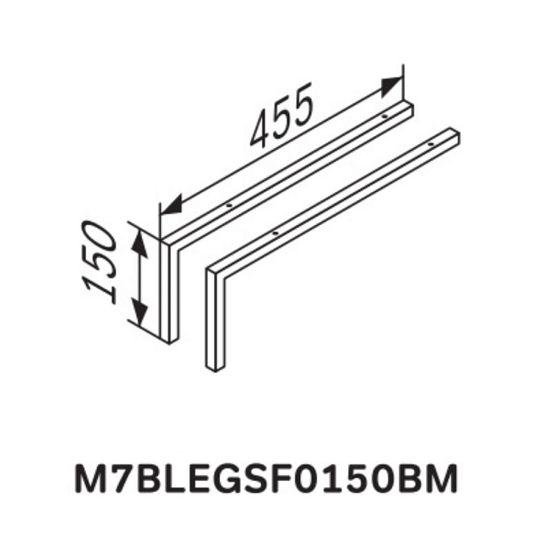 Тумба с раковиной 60 AM.PM Sense M7BFUX0602OF подвесная/напольная на ножках, светлое дерево