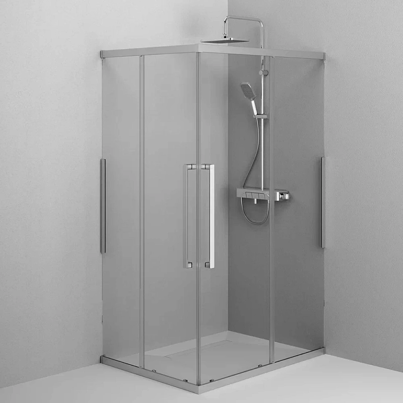 Душевое ограждение без поддона 90x120 AM.PM Func W84G-403-12090-MT профиль серебристый