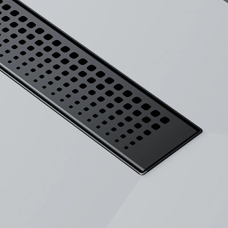 Душевой трап (лоток) 70 AM.PM MasterFlow W01SC-P11-070-01BM комбинированный затвор с черной матовой решеткой