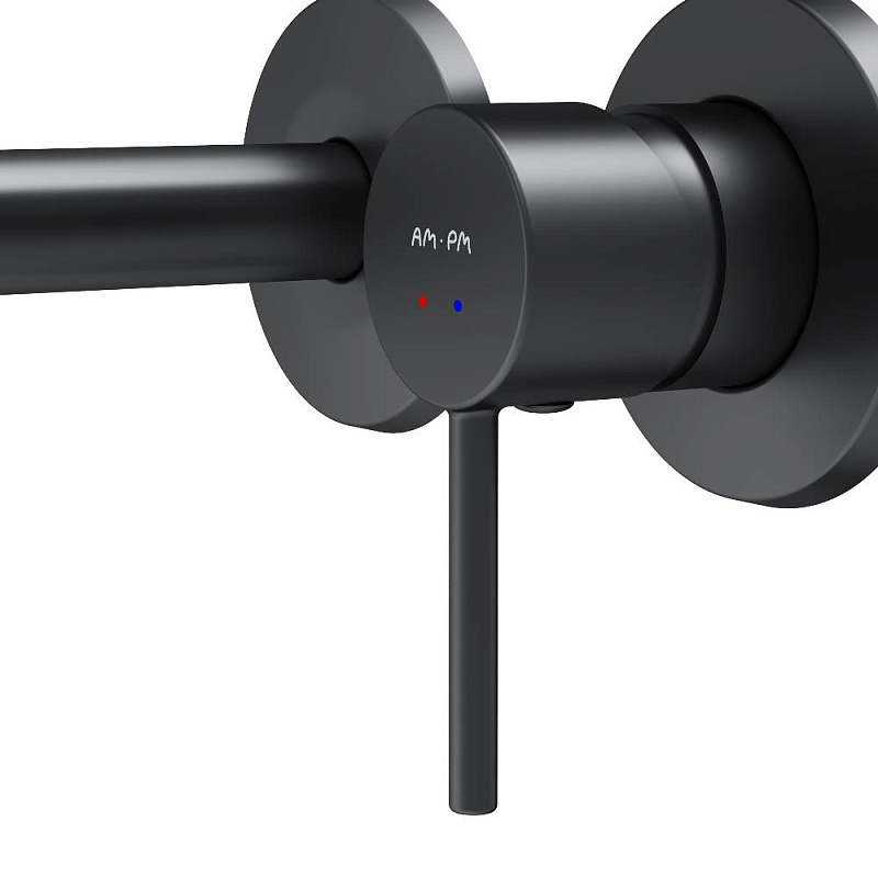 Смеситель для раковины (умывальника) AM.PM Libre F6072622 черный встраиваемый