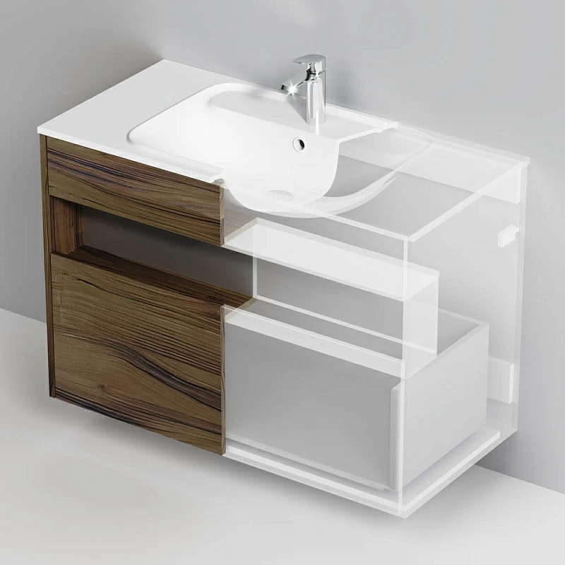 Тумба под раковину 100 AM.PM Func M8FFUX1001OF под дерево