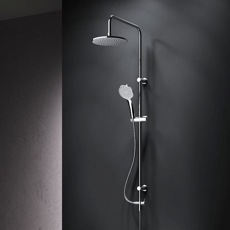 Душевая система AM.PM Crave F079C000 стойка с тропическим душем, хром