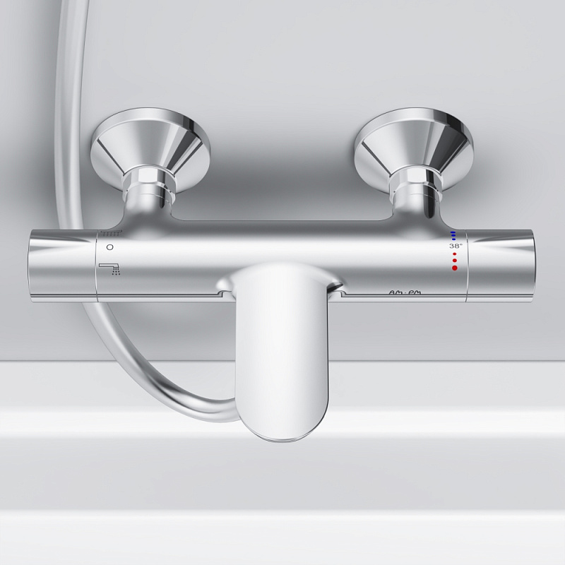 Смеситель для ванны и душа AM.PM Like F8050000 термостат, хром