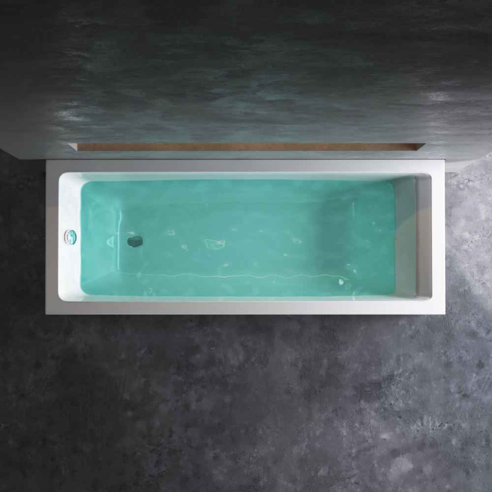 Ванна акриловая 180x70 см Gem W93A-180-070W-A, Белый