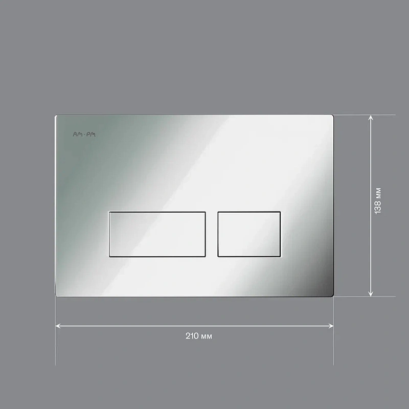 Клавиша смыва для инсталляции AM.PM Pro S I047051 пневматическая хром