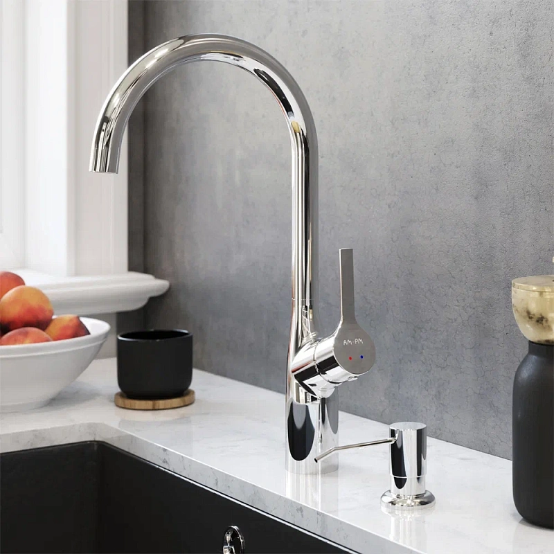 Дозатор для моющего средства AM.PM X-Joy A8437100 встраиваемый, хром