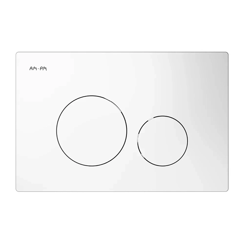 Клавиша смыва для инсталляции AM.PM Pro L I049001 пневматическая белая глянцевая