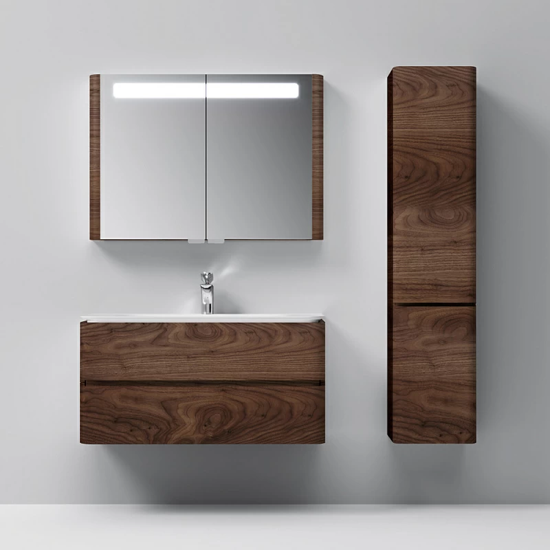 Шкаф-пенал для ванной 40 AM.PM Sensation M30CHR0406NF навесной правый орех