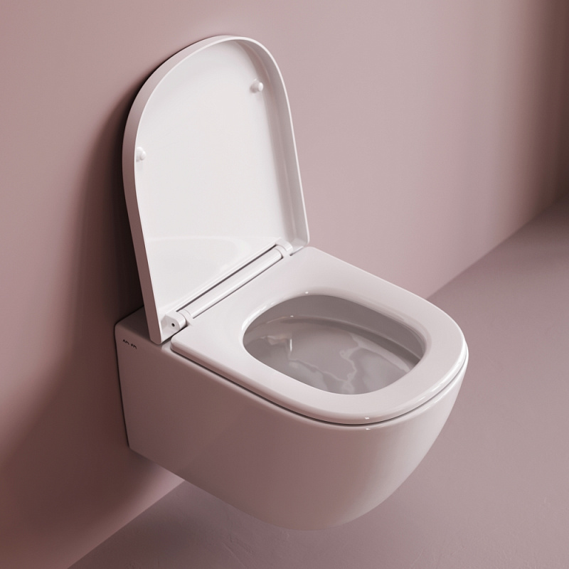 Унитаз подвесной AM.PM Libre C601900SC торнадо безободковый с сиденьем микролифт, белый