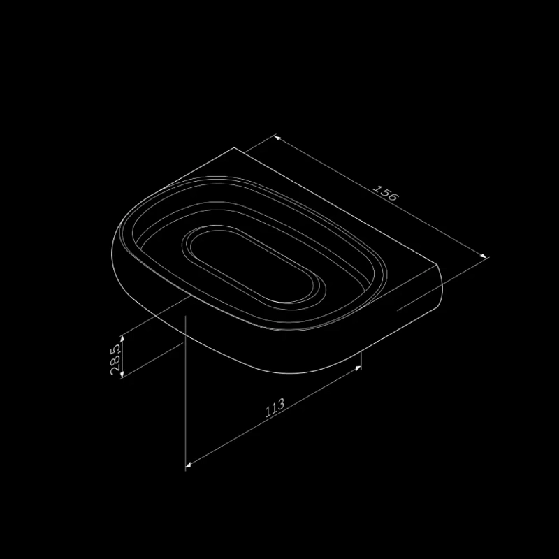 Мыльница стеклянная настенная AM.PM Sensation A3034200 хром