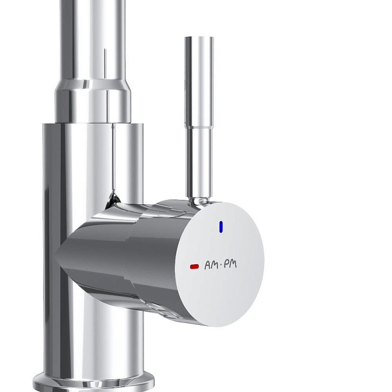 Смеситель для кухни AM.PM X-Joy S F85B07602 высокий, хром, с черным гибким изливом