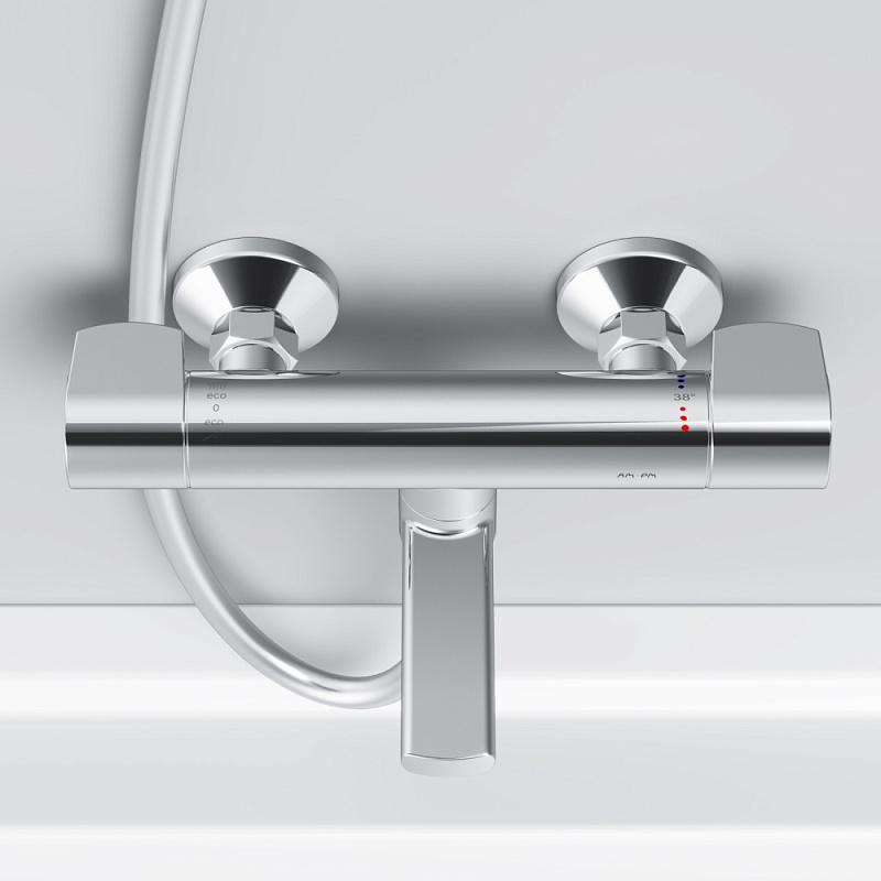 Смеситель для ванны и душа AM.PM X-Joy F85A50000 термостат, хром