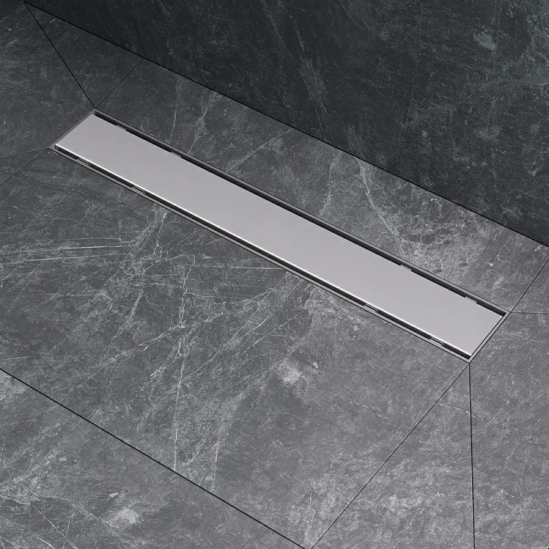 Душевой трап (лоток) 50 AM.PM PrimeFlow W02SC-U11-050-04SB комбинированный затвор со стальной матовой решеткой под плитку