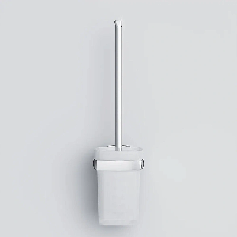 Ершик для унитаза AM.PM Gem A9033400 со стеклянной настенной подставкой, хром