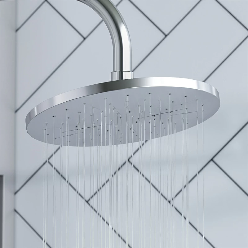 Душевая система Damixa Jupiter 977770000 стойка с тропическим душем, гигиеническим душем, смесителем, изливом, хром