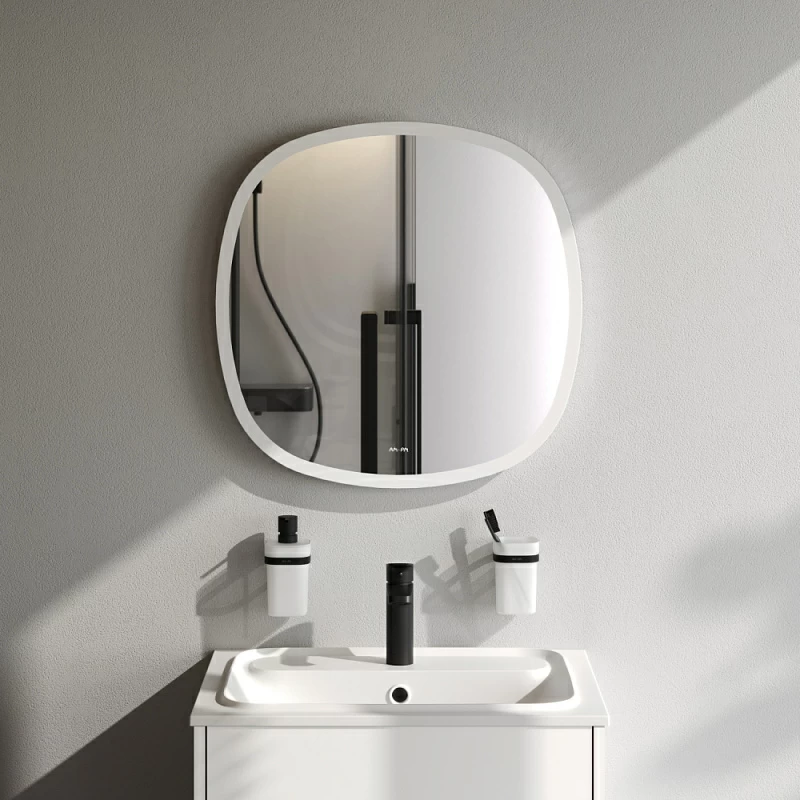 Зеркало с подсветкой в ванную закругленное 60 AM.PM Func M8FMOX0601WGS сенсорное