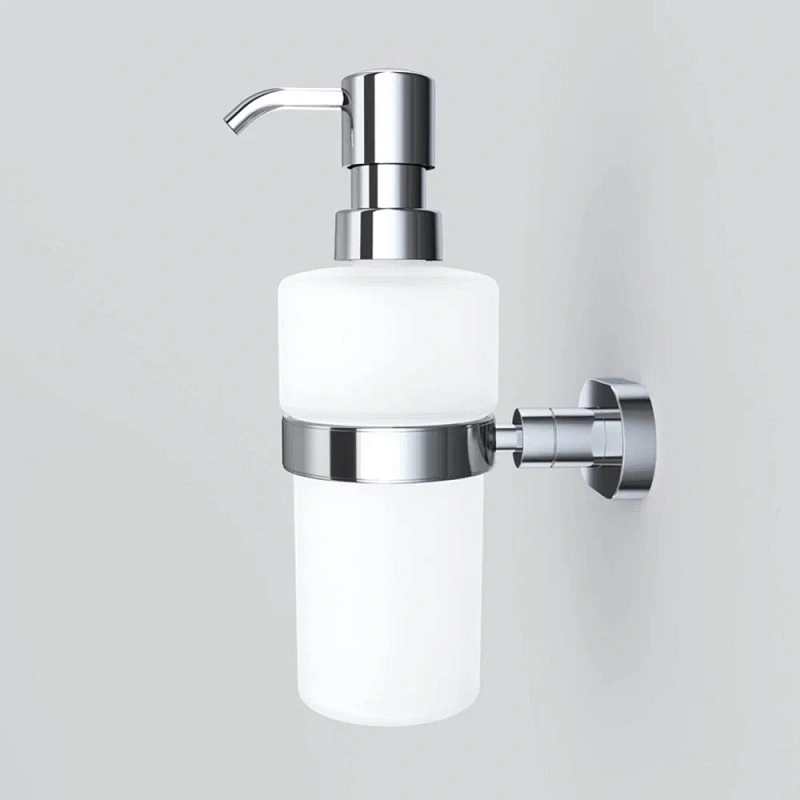 Дозатор для мыла настенный стеклянный AM.PM Sense L A7436900 хром