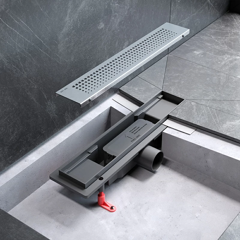 Душевой трап (лоток) 40 AM.PM PrimeFlow W02SC-P11-040-01SB комбинированный затвор со стальной матовой решеткой