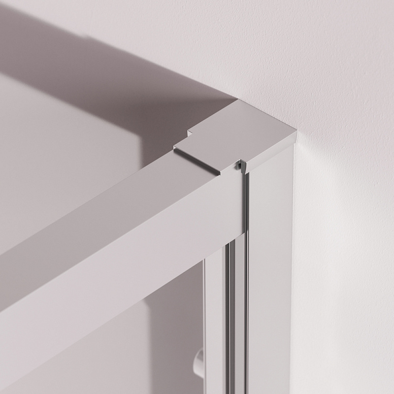 Душевое ограждение без поддона 120x90 AM.PM Above W9XG-403-12090-MT профиль серебристый