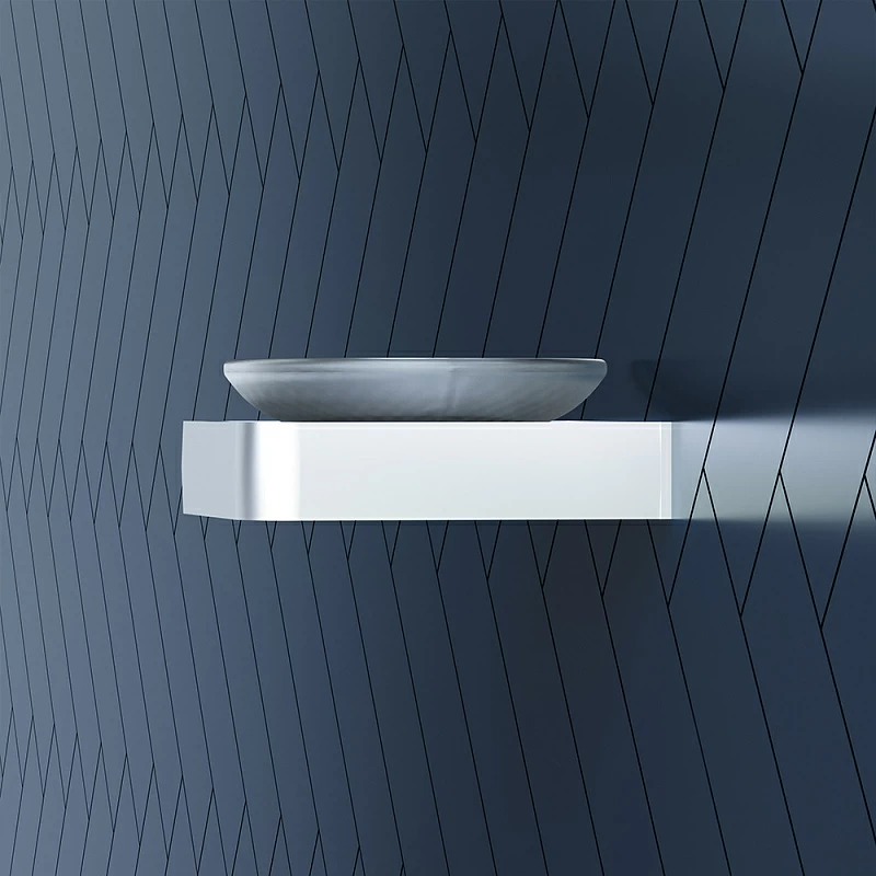 Мыльница стеклянная настенная Damixa Jupiter DA7734200 хром