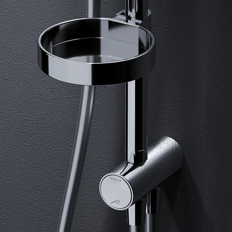 Душевая система AM.PM Like F0780064 стойка с тропическим душем, хром