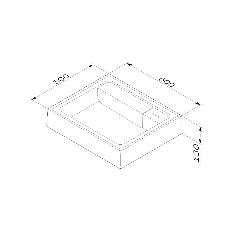 Раковина над стиральной машиной 60 AM.PM X-Joy M85AWCC0602WG белая