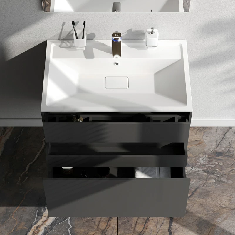 Тумба под раковину 80 AM.PM Inspire 2.0 M50AFHX0803GM подвесная графит матовый