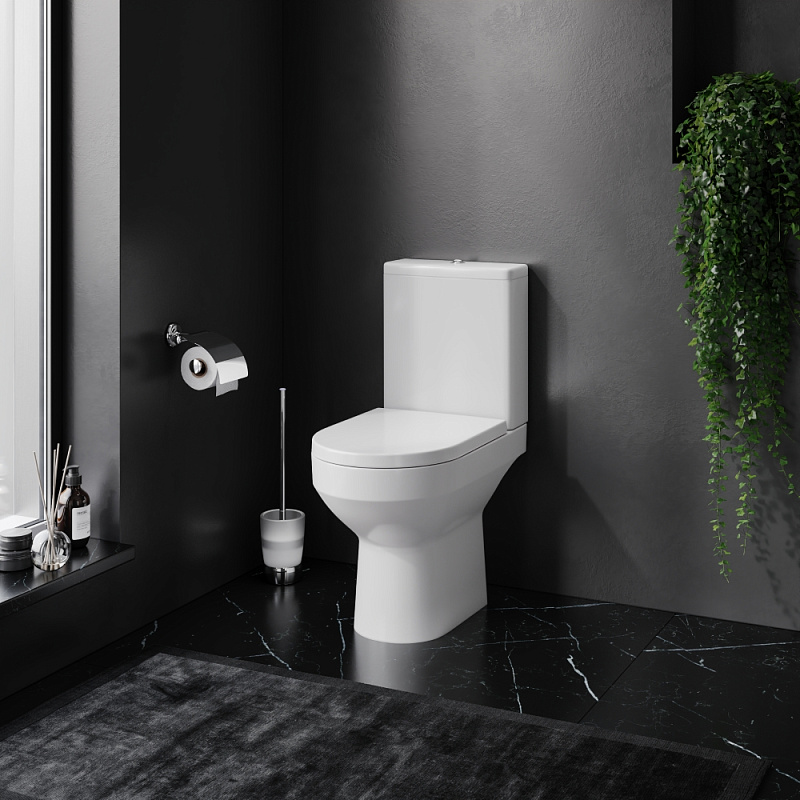 Унитаз напольный AM.PM Spirit 2.0 C708600SC безободковый с сиденьем микролифт, белый