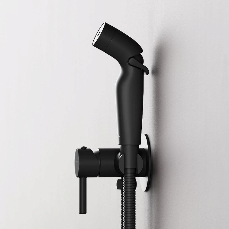 Гигиенический душ со смесителем AM.PM Above F0H9X022 черный встраиваемый