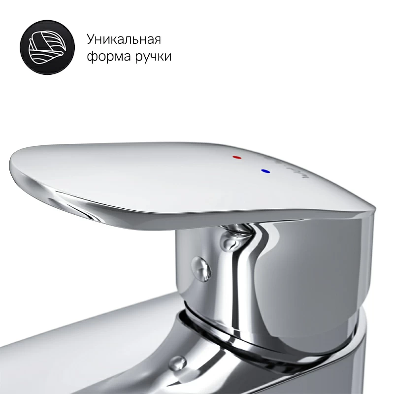 Смеситель для раковины (умывальника) AM.PM Like F8092116 с донным клапаном, хром