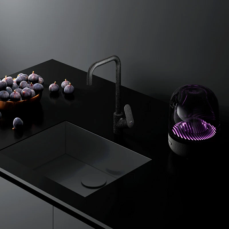 Смеситель для кухни AM.PM Like F8006022 высокий, черный