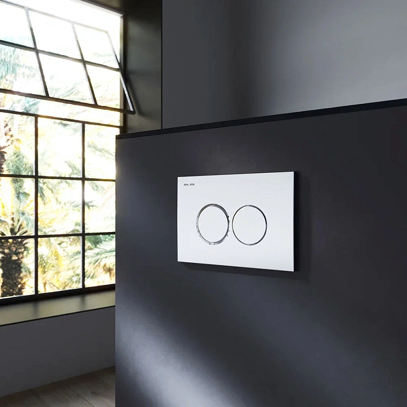 Клавиша смыва для инсталляции AM.PM ProC L I070131 механическая серебристая