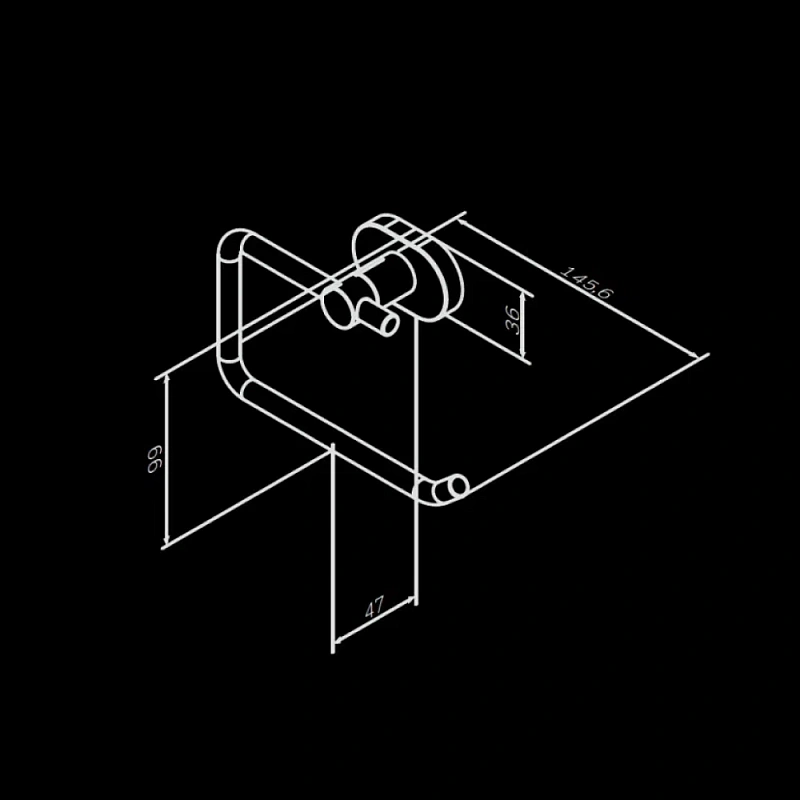 Держатель для туалетной бумаги настенный AM.PM Sense L A7434100 хром