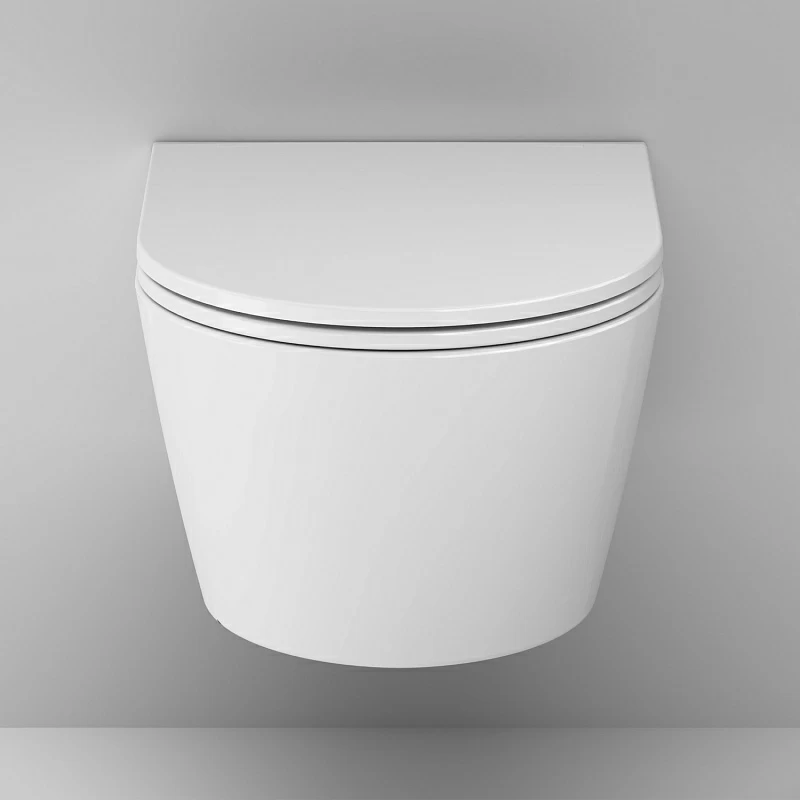 Унитаз подвесной AM.PM Func C8F1701SC (глубина 54 см) безободковый с сиденьем микролифт, белый