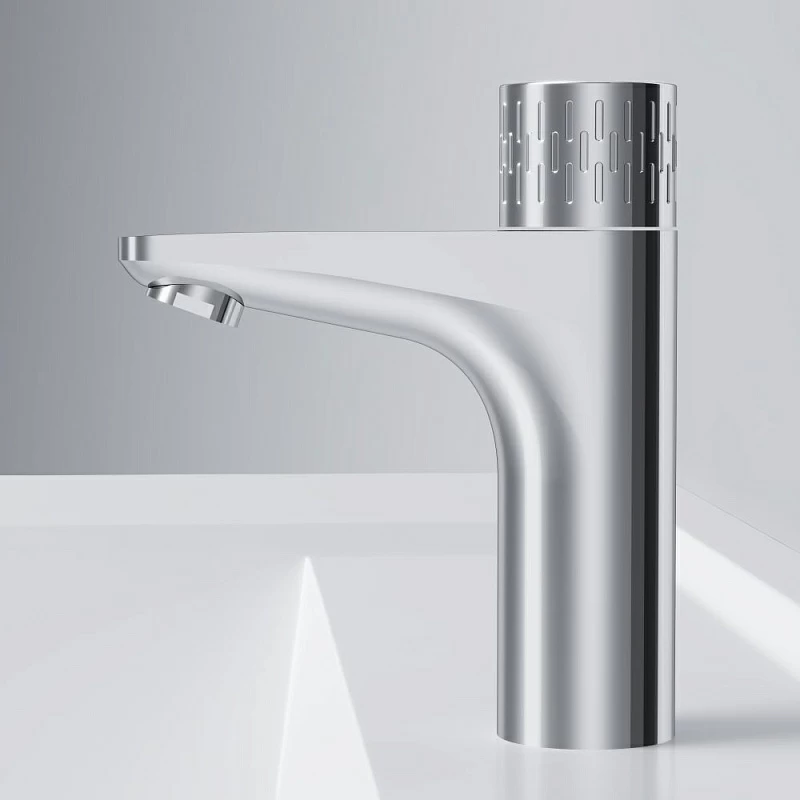 Смеситель для раковины (умывальника) AM.PM Gem F90A02400 с индикацией температуры, хром