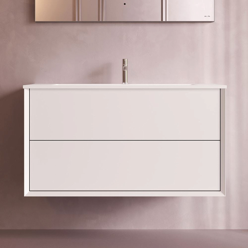 Тумба с раковиной 100 AM.PM Libre M60-FHX1002WM-WPC100SWM подвесная белая матовая