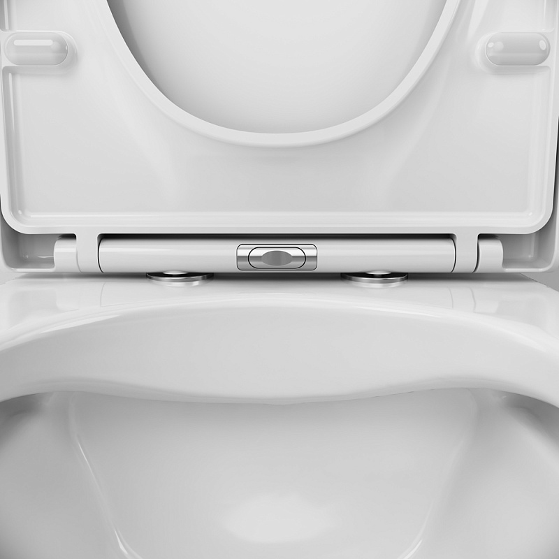 Унитаз-компакт напольный AM.PM X-Joy C85A8601SC безободковый с сиденьем микролифт, белый