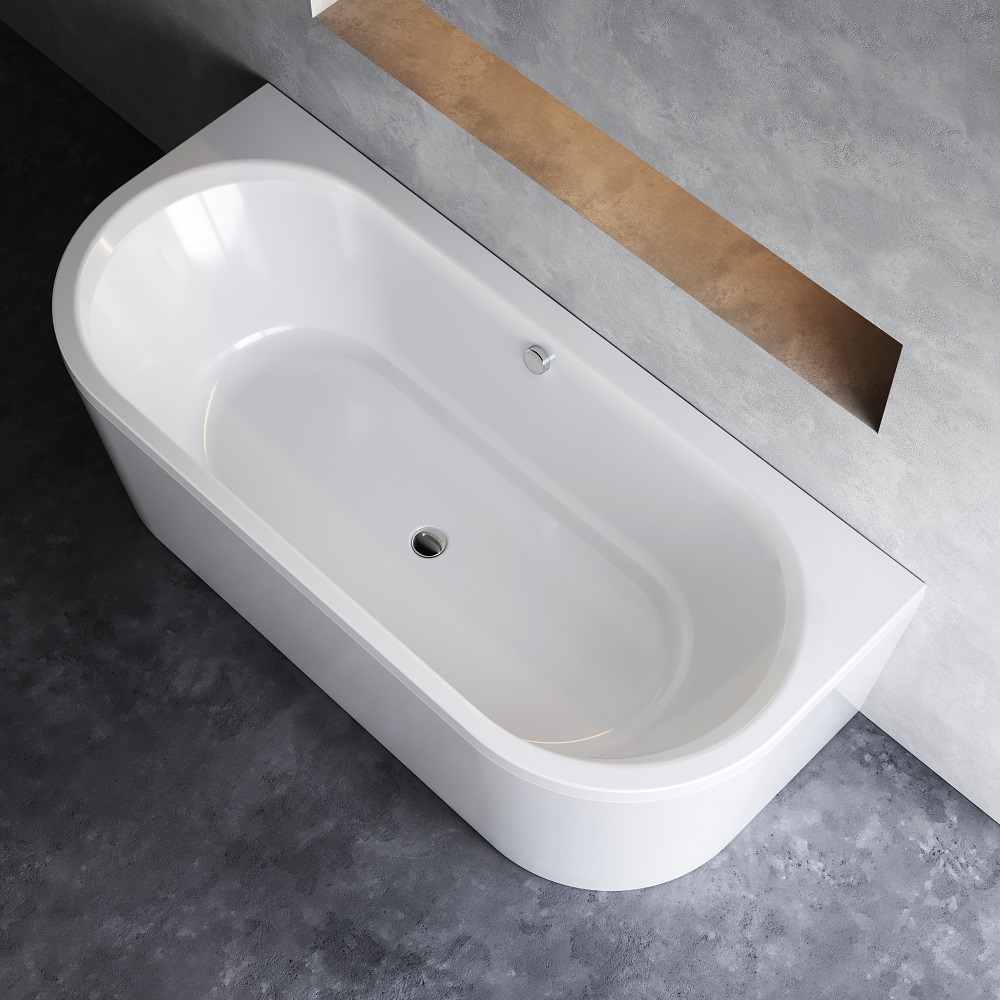 Комплект: ванна акриловая пристенная 180x80 см c каркасом и панелью X-Joy W94A-180U80W-ARP, Белый