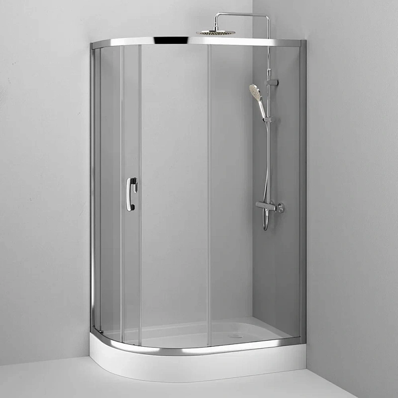 Душевое ограждение без поддона 120x80 AM.PM Like W83UG-302U120MT профиль серебристый