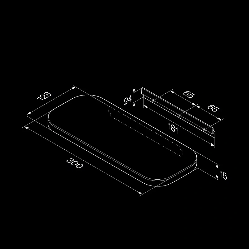 Полка в ванную AM.PM Func A8F37600 хром