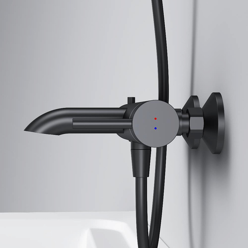 Смеситель для ванны и душа AM.PM Libre F6010022 черный